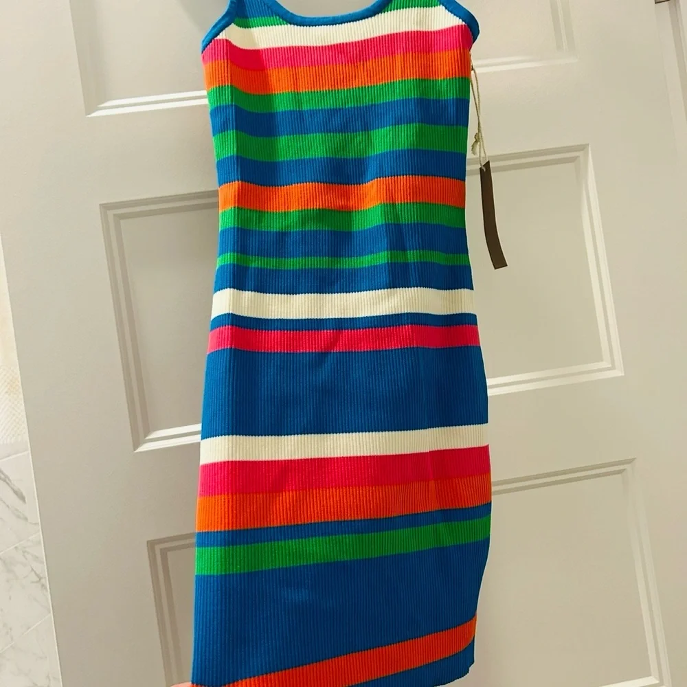 Colorful Striped Knit Dress - Picture 2 of 4